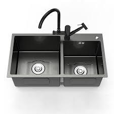 this black nano stainless steel double