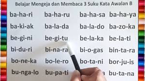 Pin di buku membaca from id.pinterest.com. Belajar Mengeja Dan Membaca 3 Suku Kata Awalan Huruf B Untuk Anak Anak Youtube