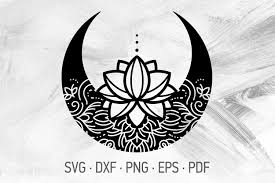 Download Layered Mandala Half Moon Svg For Crafters Layered Svg Cut File