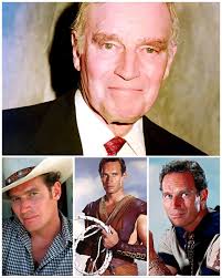 Charlton Heston, son Fraser and director William Wyler