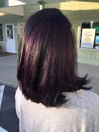 Okay, so black on a screen is the absence of colour (all colour levels at 0). Trendy Ideas For Hair Color Highlights Black Hair With Purple Peekaboos Throughout Beauty Haircut Home Of Hairstyle Ideas Inspiration Hair Colours Haircuts Trends
