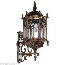 Wall Sconce Light Gothic Styled Ul Listed Cast Aluminum Medieval Exterior New Ebay Wall Sconce Lighting Porch Lighting Gothic Wall
