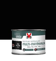 Tout savoir sur la peinture pour boiseries extérieures Peinture Multimateriau Exterieur Decolab V33 Noir Satine 0 125 L Leroy Merlin