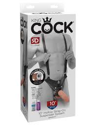 KING COCK 10 HOLLOW STRAP ON SUSPENDER SYSTEM FLESH - Romantic Depot |  Adult Sex Toy Superstore