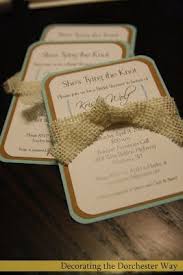 Decorating The Dorchester Way Diy Burlap Wedding Shower Invite Bridal Shower Invitations Diy Bridal Shower Diy Bridal Shower Decorations Diy
