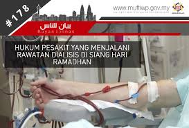 Setiap ibadah akan diawali dengan niat untuk melakukan ibadah tersebut. Pejabat Mufti Wilayah Persekutuan Bayan Linnas Siri Ke 178 Hukum Pesakit Yang Menjalani Rawatan Dialisis Di Siang Hari Ramadhan