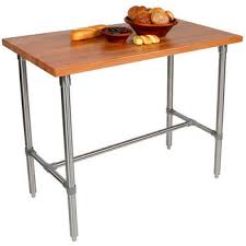 Stainless steel kitchen island base. Cucina Classico 48 Wide Kitchen Island With Stainless Steel Base And 1 1 2 Thick Walnut Or Cherry Edge Grain Blended Top By John Boos Kitchensource Com