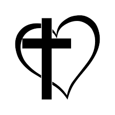 Cross Heart Jesus God Heart Love Graphics Design Svg Dxf Png Vector Art Clipart Instant Download Digital Cu Cross Heart Tattoos Heart Clip Art Cross Silhouette