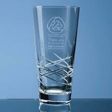 We offer a vast range of colours, shapes and sizes and feature both traditional and contemporary vase designs. Engraved Tiesto Cut Conical Vase 20 5cm Tall