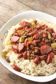 Easy Dinner Recipe Louisiana Red Beans And Rice Dish Is Hearty And Filling With Red Beans And Rice Recipe Crockpot Ground Beef Recipes Red Beans N Rice Recipe