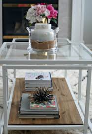 Ikea Vittsjo Hack With Stained Wood Perfect For Farmhouse Decor Ikea Vittsjo Coffee Table Ikea Hack Ikea Coffee Table
