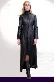Higgs Leathers Buy 32 To 44 Bust Trinity Ladies Long Black Leather Coat Online At Uk Shop Long Coat Women Leather Coat Womens Leather Coat