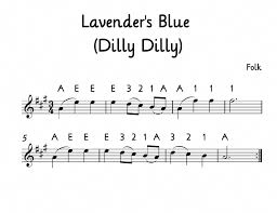 Lavender S Blue Dilly Dilly For Beginning Violin Download A Pdf Of This At Music For Young Violinists This Son Ukulele Music Blues Piano Violin Sheet Music
