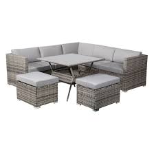 There are 2091 outdoor sofa dining for sale on etsy, and they cost $152.40 on average. Wicker 8 Piece Outdoor Sofa Dining Set By Dreamo Living Zanui