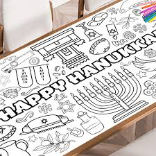 Hanukkah Giant Coloring Poster | Large Coloring Banner