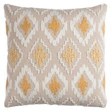Rizzy Home Decorative Poly Filled Throw Pillow Ikat Diamonds 20 X20 Gold Walmart Com Throw Pillows Pillows Textured Throw Pillows