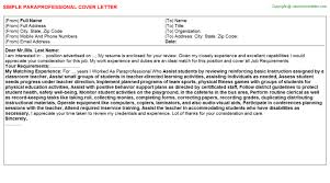 Paraprofessional Cover Letter