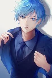 Best image of anime boy hairstyles. Soraå‡› On Twitter Blue Hair Anime Boy Cute Anime Guys Anime Blue Hair