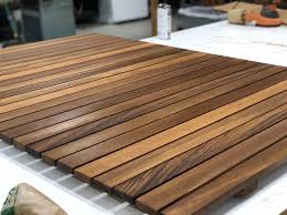 Oiled Custom Teak Shower Floor Teak Shower Teak Shower Floor Shower Floor