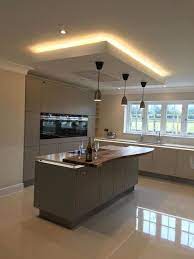 40 Affordable Ceiling Design Ideas With Decorative Lamp Kitchen Ceiling Design Modern Kitchen Design Kitchen Room Design