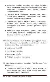 Check spelling or type a new query. Contoh Soal Ujian Tertulis Rekrutmen Calon Satpol Pp Info Dunia Pendidikan