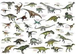 dinosaurs names a z us wall map laminated dinosaur