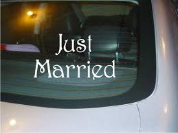 Just Married Window Car Decal Vinyl Sticker Car Decals Car Decals Vinyl Car Decals Stickers