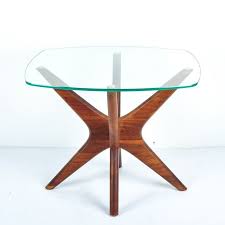 Adrian Pearsall Style Glass Top Side Table Glass Top Side Table Side Table Living Room Side Table