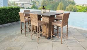 These tall pub chairs look great, whether you have them sitting at a counter or pair them with a pub table (which we'll show you in another project plan). Laguna Pub Table Set With Barstools 8 Piece Outdoor Wicker Patio Furniture