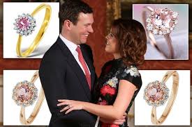 We see that the lovely pink center stone is on oval cut. A Look A Like Of Princess Eugenie S Pink Sapphire Engagement Ring Only Costs 33 At Argos Mirror Online