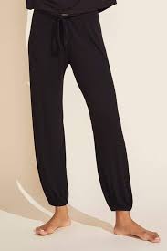 Elon Relaxed Rib Pant Black Eberjey