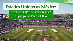 En un lapso de sólo 56 días, méxico sucumbió en dos finales ante estados unidos. Estados Unidos Vs Mexico Horario Y Donde Ver En Vivo Juego De Fecha Fifa Youtube