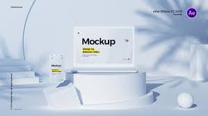 This mockup will work great… Devices Mockup Geometric By Baburka Video Videohive