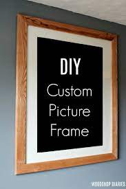 Diy stenciling on wooden picture frames is easy and fun. Custom Diy Picture Frame Make It Any Size You Need
