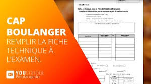 La fiche technique en restauration est un outil indispensable à la bonne organisation et à la bonne gestion d'un restaurant. Cap Boulanger Remplir La Fiche Technique A L Examen Youtube