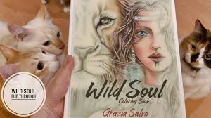 Creative haven animal calaveras coloring book. Flip Through Wild Soul Coloring Book By Grazia Salvo Youtube