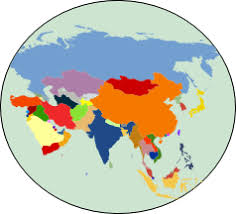 MyndaniÃ°urstaÃ°a fyrir asia map