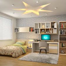 A white false ceiling with colored light and hanging sun or moon in room will be your choice. False Ceiling Designs For Your Bedroom Design Cafe