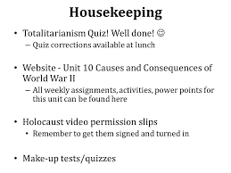 These are just some of the tasks that we all do as part of housekeeping. Housekeeping Totalitarianism Quiz Well Done Ppt Video Online Download