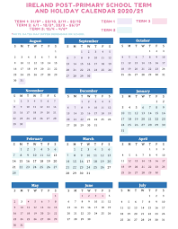 Print free monthly calendar 2021 for nice class. School Term Dates And Holidays Ireland 2020 2021 Printable Calendars