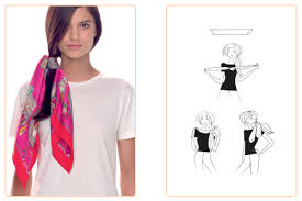 Hermes Application Silk Knots How To Wear Scarves Head Scarf Tutorial Scarf Styles