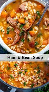 Ham And Bean Soup Recipe In 2020 Bean Soup Recipes Ham And Bean Soup Leftover Ham Recipes