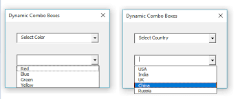 How to create an Excel user form with dynamic combo boxes - VBA and VB.Net  Tutorials, Education and Programming Services