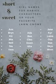 From luna to layla, choose the best name for your lovely little lady. Short And Sweet Names For Girls Wehavekids