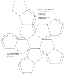 Blank Dodecahedron Printable Template Paper Craft Paper Template Free Printable Templates Printable Free Paper Template Free