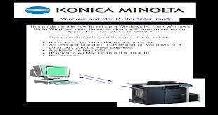 Konica minolta c650/c550 ps drivers download. Konica Minolta Printer Setup Guide V1 11 Pdf Document