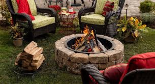 Then line the edges with fireproof bricks. How To Build A Patio Block Fire Pit Lowe S Canada