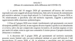 Assunzioni specializzandi, alberghi per quarantene. Spostamenti Tra Regioni Dal 3 Giugno Ecco Il Nuovo Decreto Bozza