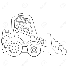 This drawing was made at internet users' disposal on 07 february 2106. Coloring Page Outline Of Cartoon Bulldozer Construction Vehicles Coloring Book For Kids Royalty Free Cliparts Vectors And Stock Illustration Image 133686656