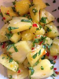 How To Make Trinidad Pineapple Chow Recipe In 2021 Trini Food Caribbean Recipes Food